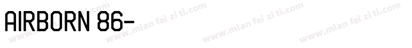 airborn 86字体转换